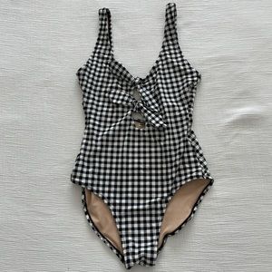 Old Navy - black & white check one piece - size small